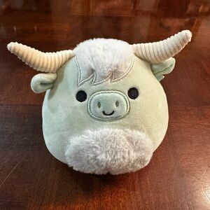 5" Iver The Highland Cow Mint Green Plush Animal Stuffed Toy Squishmallow